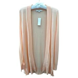 LOFT Peach Lightweight Open Cardigan Sweater Layering NWT | Medium